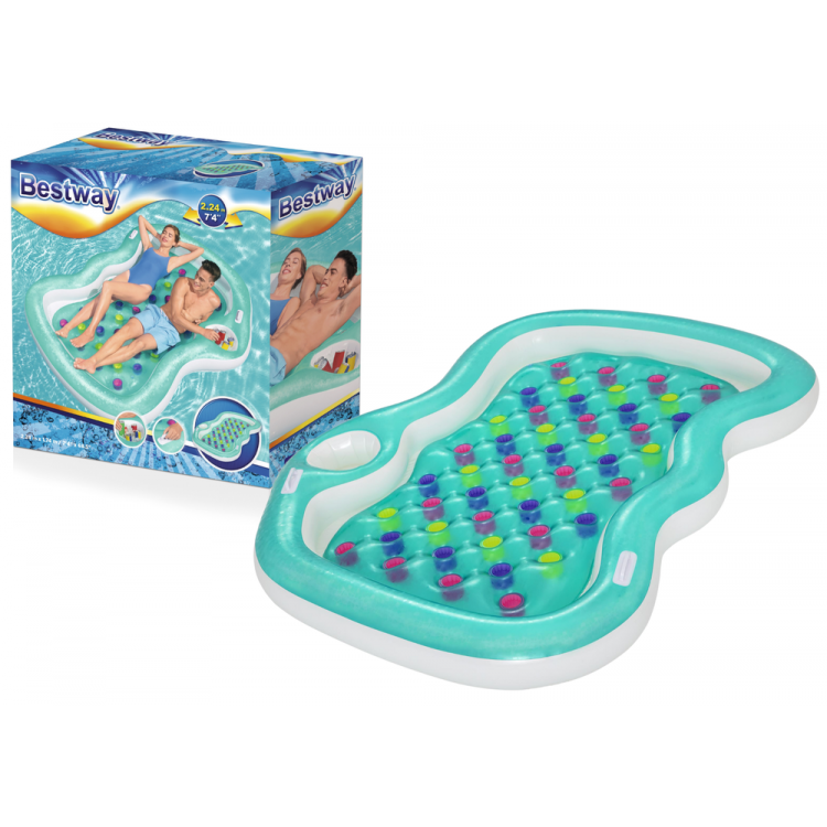 Dvojitá nafukovačka Bestway Sivá 43045